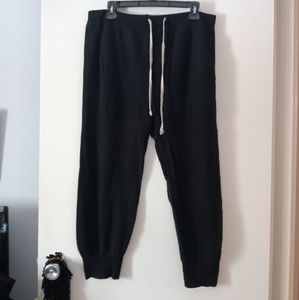 Rick Owens 100% cashmere drop crotch pants
